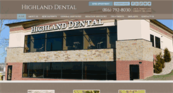 Desktop Screenshot of highlanddentalkc.com